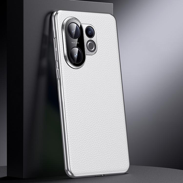 For vivo S30 Genuine Leather PC Phone Case