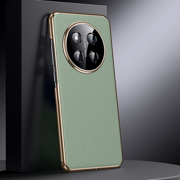 For Honor X60 Pro Genuine Leather PC Phone Case