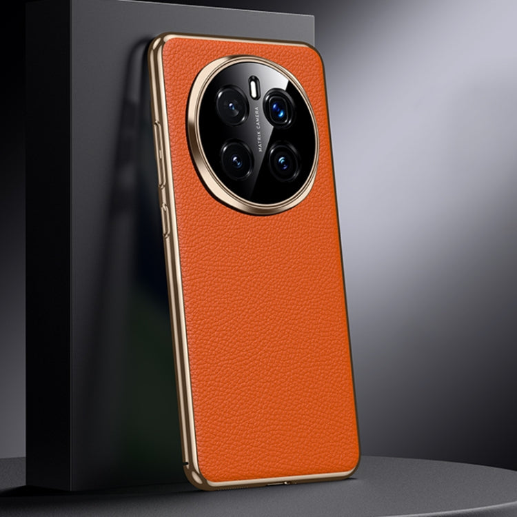 For Honor Magic7 Genuine Leather PC Phone Case