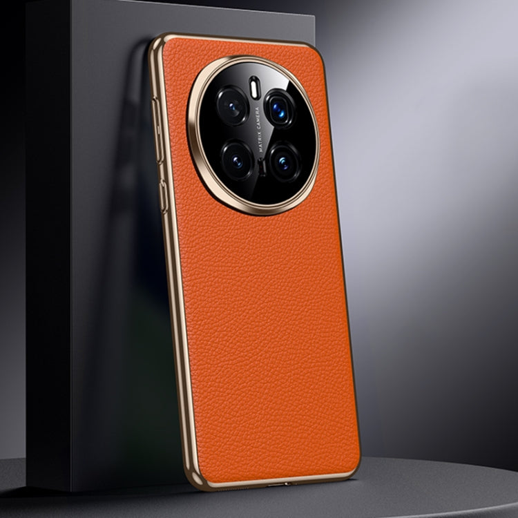 For Honor Magic7 Pro Genuine Leather PC Phone Case