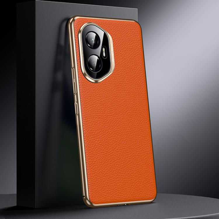 For Honor 300 Genuine Leather PC Phone Case