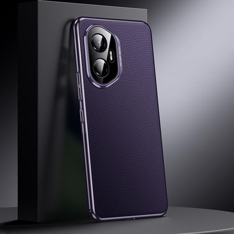 For Honor 300 Genuine Leather PC Phone Case