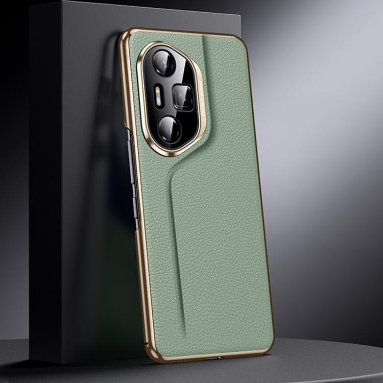 For Honor 300 Pro Genuine Leather PC Phone Case