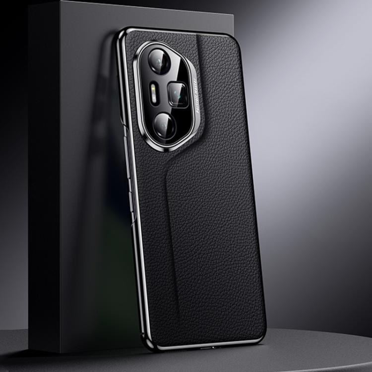 For Honor 300 Pro Genuine Leather PC Phone Case
