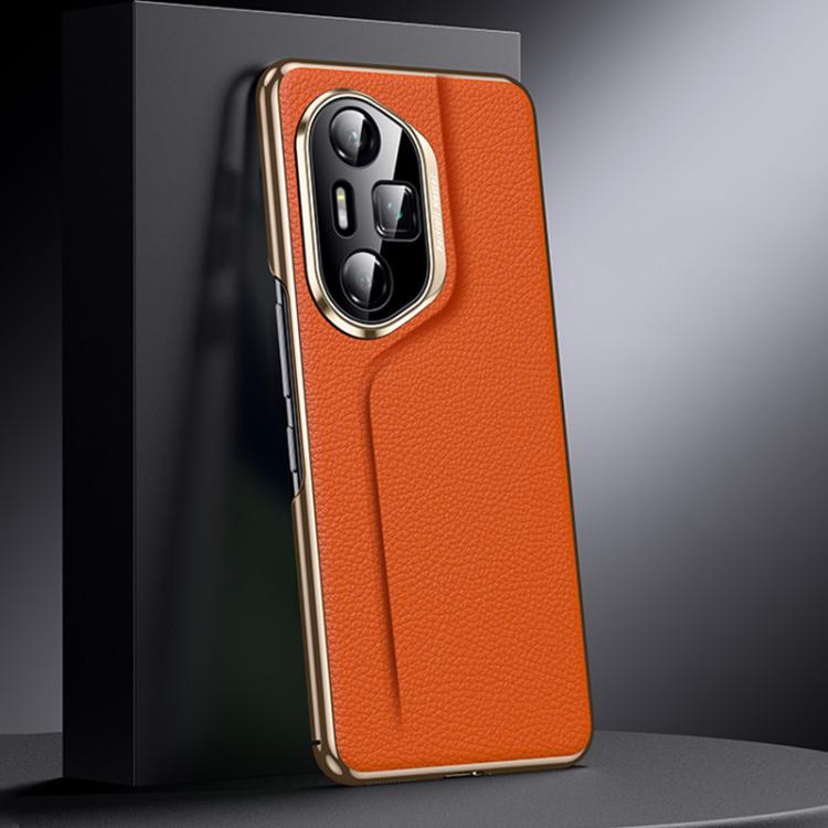 For Honor 300 Pro Genuine Leather PC Phone Case