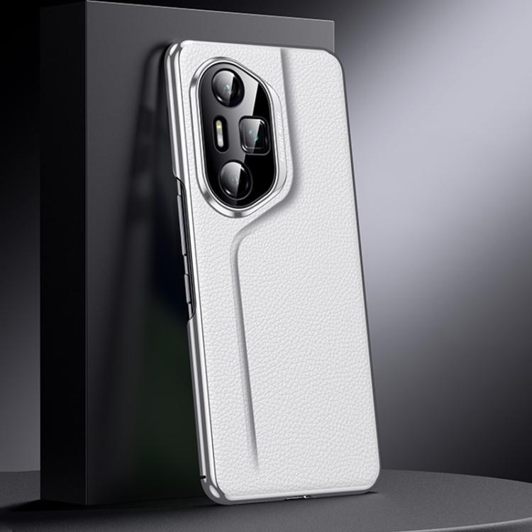 For Honor 300 Pro Genuine Leather PC Phone Case