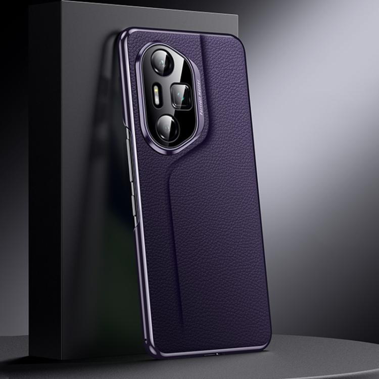 For Honor 300 Pro Genuine Leather PC Phone Case