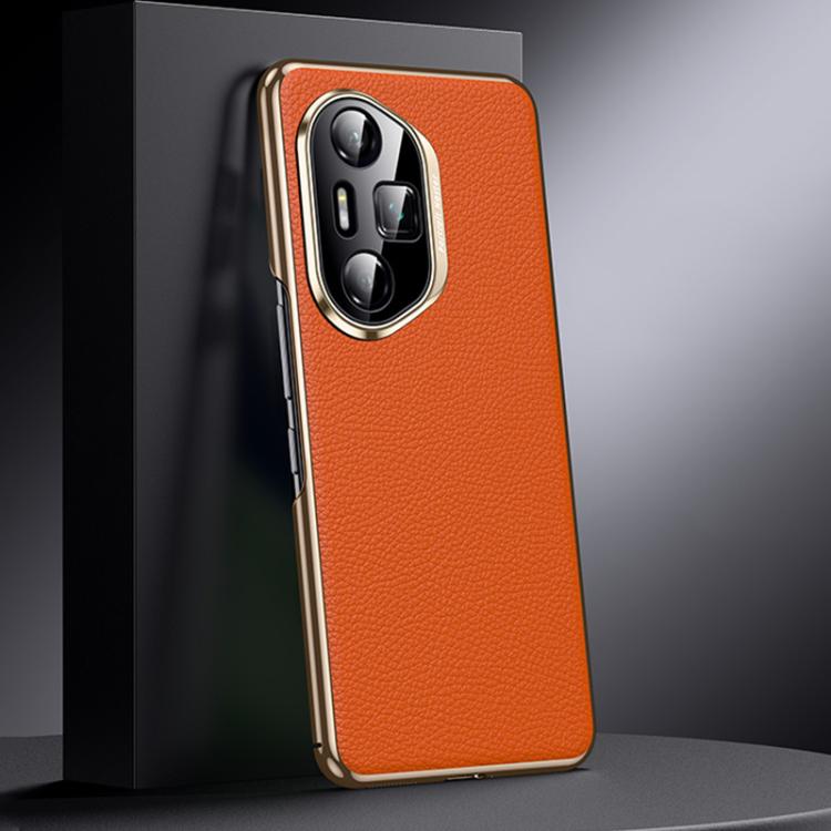 For Honor 300 Ultra Genuine Leather PC Phone Case