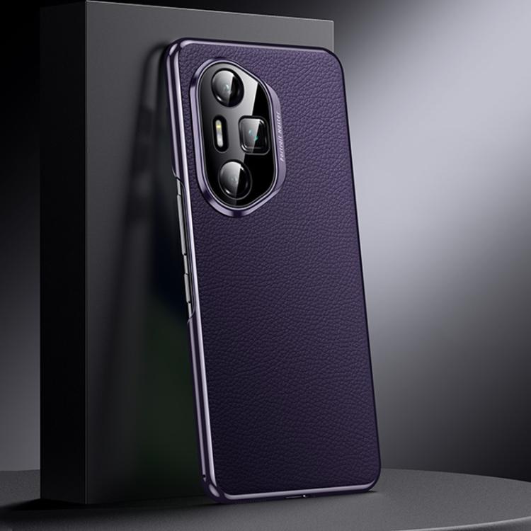 For Honor 300 Ultra Genuine Leather PC Phone Case
