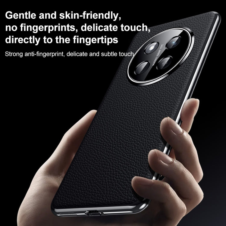For Honor X60 Genuine Leather PC Phone Case