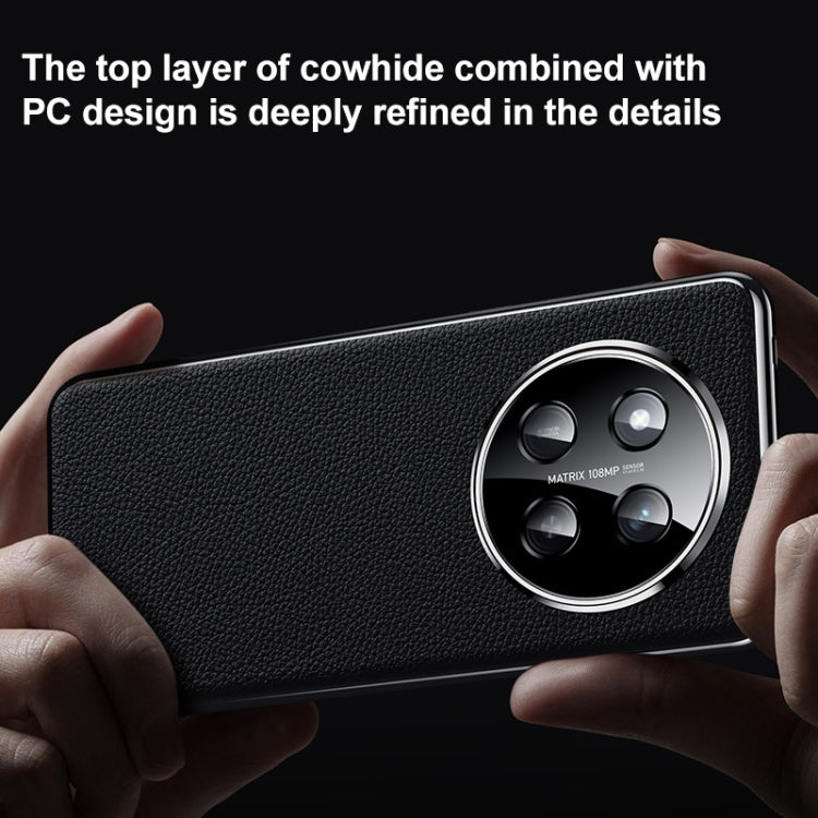 For Honor 300 Pro Genuine Leather PC Phone Case