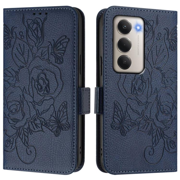 For Redmi 15 5G / 4G EU 171mm Embossed Rose RFID Anti-theft Leather Phone Case