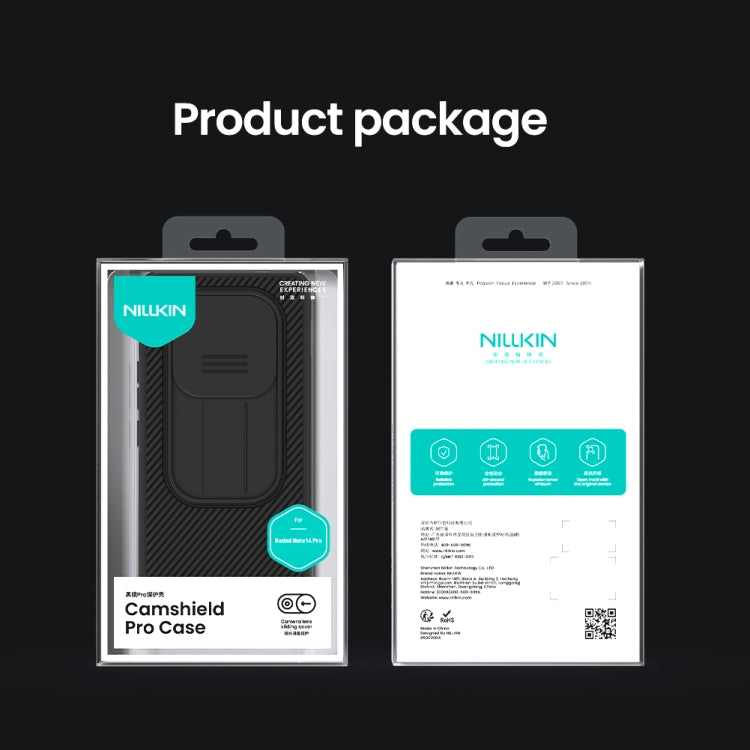 For Redmi Note 14 Pro 5G NILLKIN CamShield Pro PC Phone Case