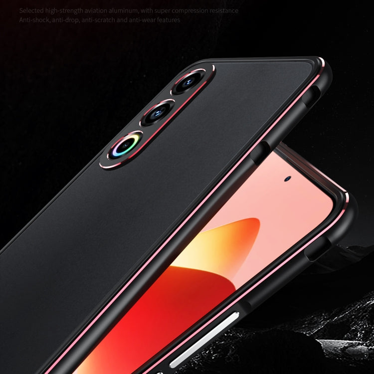 For Meizu 21 Aurora Series Lens Protector + Metal Frame Phone Case