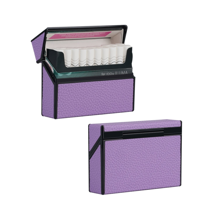 For IQOS Series Electronic Cigarette Grooved Leather PC Storage Box