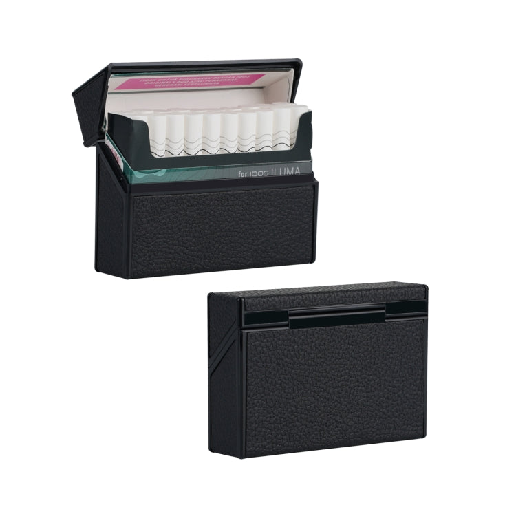 For IQOS Series Electronic Cigarette Grooved Leather PC Storage Box