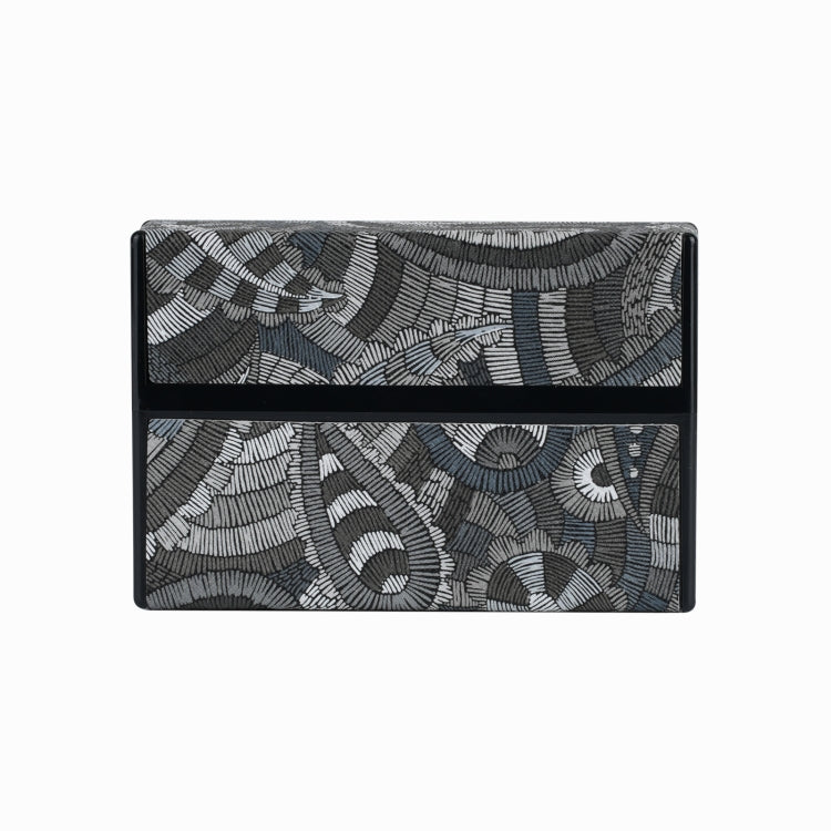 For IQOS Series Electronic Cigarette Grooved Leather PC Storage Box