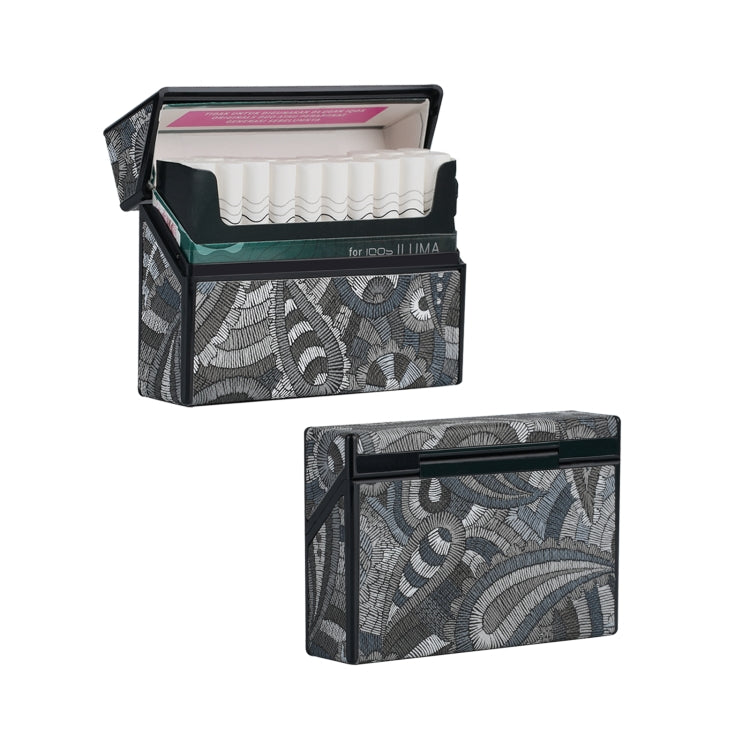 For IQOS Series Electronic Cigarette Grooved Leather PC Storage Box