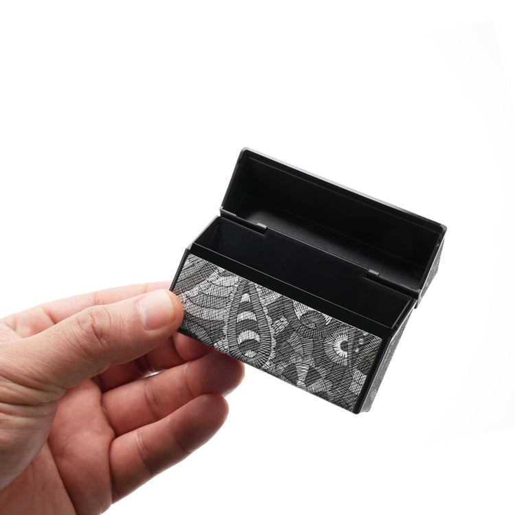 For IQOS Series Electronic Cigarette Grooved Leather PC Storage Box