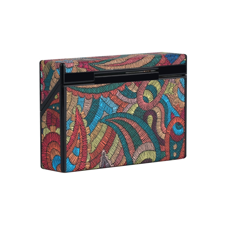 For IQOS Series Electronic Cigarette Grooved Leather PC Storage Box