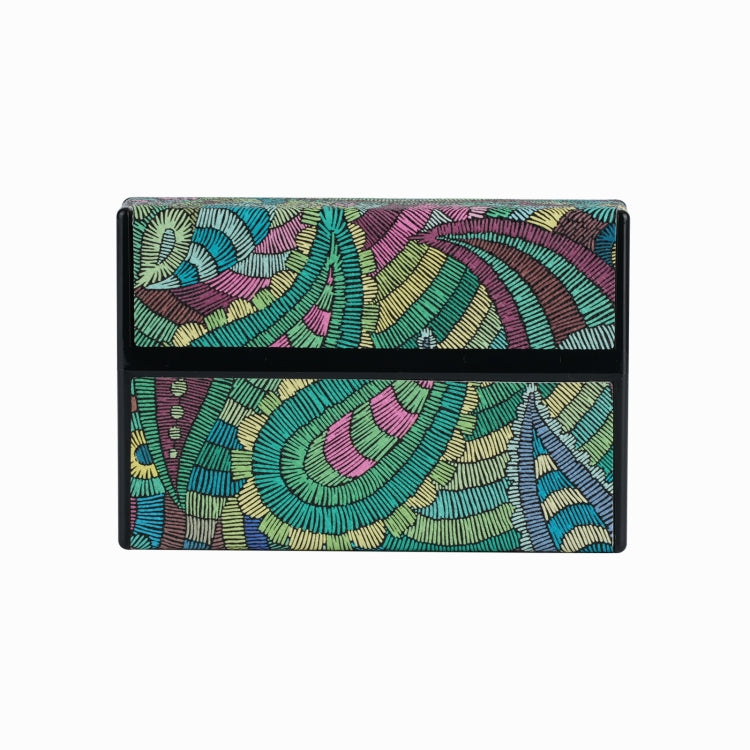 For IQOS Series Electronic Cigarette Grooved Leather PC Storage Box