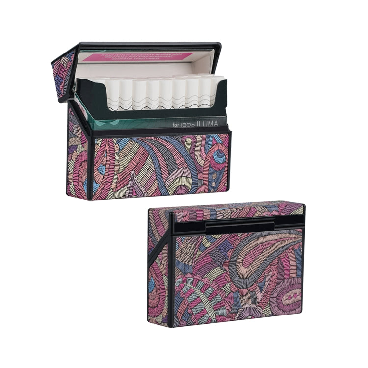 For IQOS Series Electronic Cigarette Grooved Leather PC Storage Box