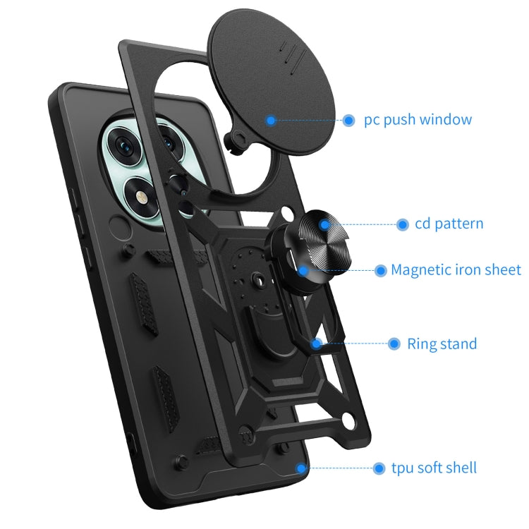 For Redmi Note 14 Pro 5G Sliding Camera Cover Design TPU+PC Phone Case
