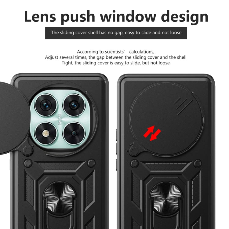 For Redmi Note 14 Pro 5G Sliding Camera Cover Design TPU+PC Phone Case