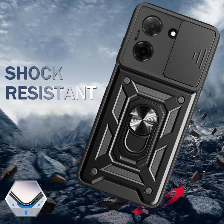 For Redmi A5 4G 171.7mm Sliding Camera Cover Design TPU+PC Phone Case