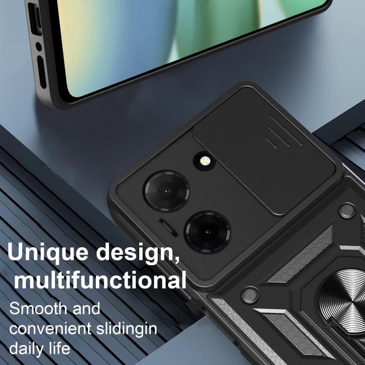 For Redmi A5 4G 173.3mm Sliding Camera Cover Design TPU+PC Phone Case