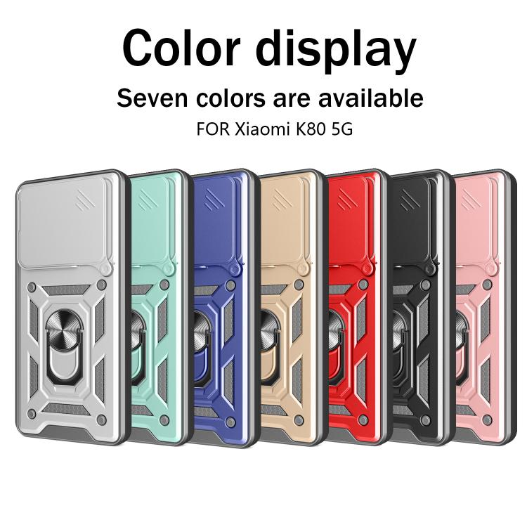 For Redmi K80 5G Sliding Camera Cover Design TPU+PC Phone Case