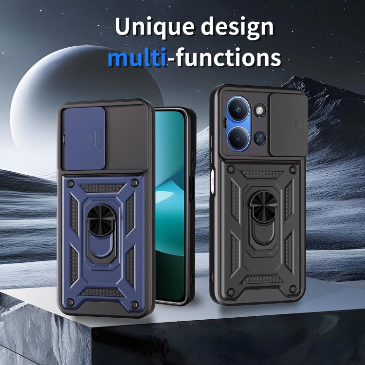 For Redmi 15C 5G / 4G EU 173mm Sliding Camera Cover Design TPU+PC Phone Case