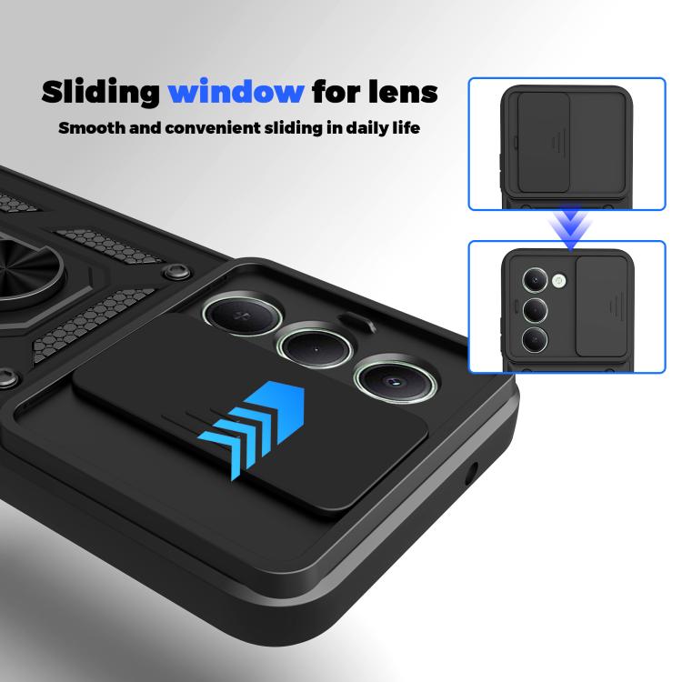 For Redmi 15 5G Global/15 4G SEA 169mm Sliding Camera Cover Design TPU+PC Phone Case