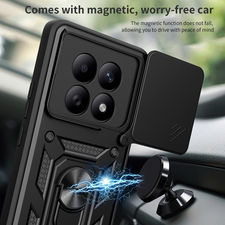 For Redmi Note 15 5G / 4G Global 164mm Sliding Camera Cover Design TPU+PC Phone Case
