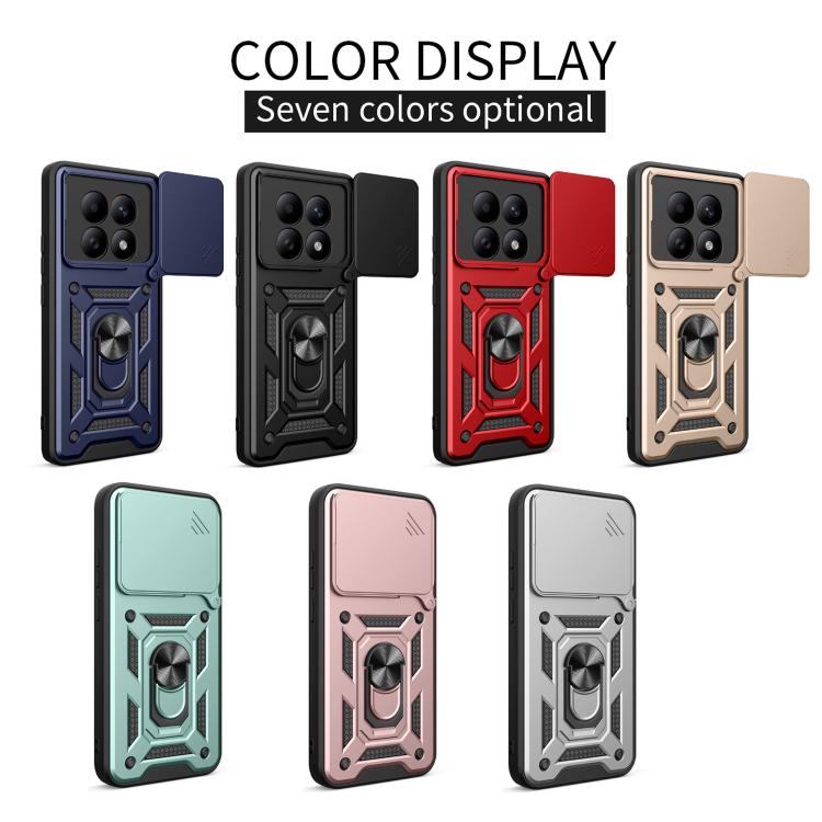 For Redmi Note 15 5G / 4G Global 164mm Sliding Camera Cover Design TPU+PC Phone Case