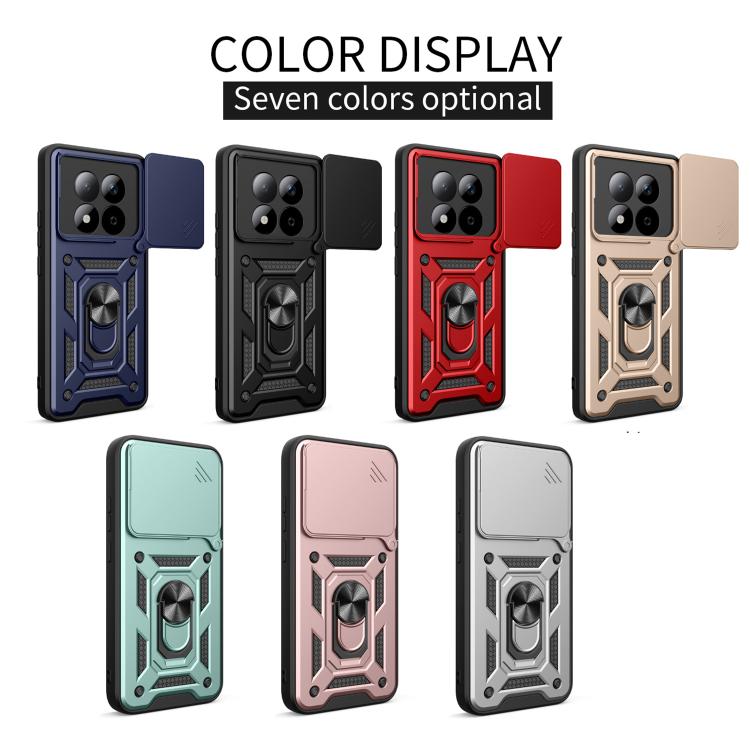 For Redmi Note 15 Pro 5G Global 163.6mm Sliding Camera Cover Design TPU+PC Phone Case