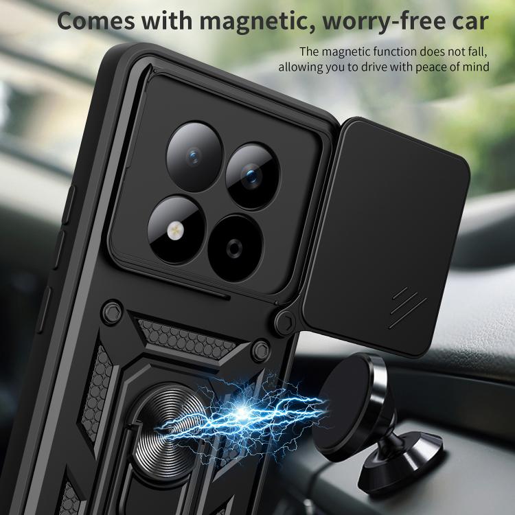 For Redmi Note 15 Pro 5G Global 163.6mm Sliding Camera Cover Design TPU+PC Phone Case