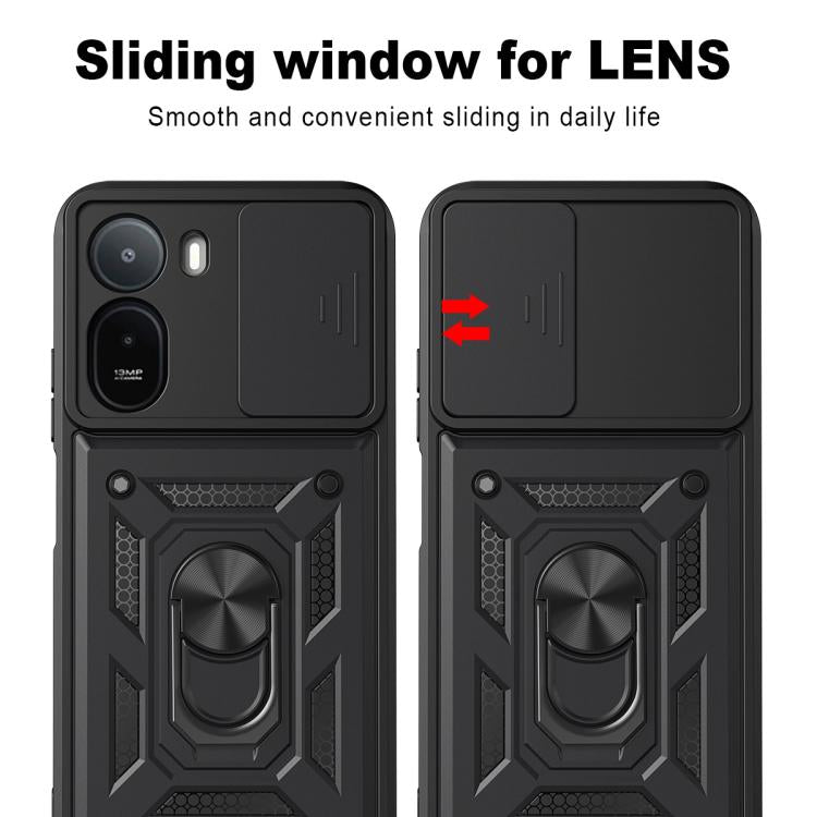 For Redmi A7 Pro 4G / Poco C85x Sliding Camera Cover Design TPU+PC Phone Case
