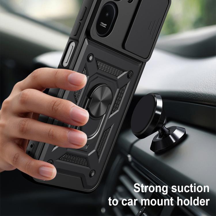 For Redmi A7 Pro 4G / Poco C85x Sliding Camera Cover Design TPU+PC Phone Case