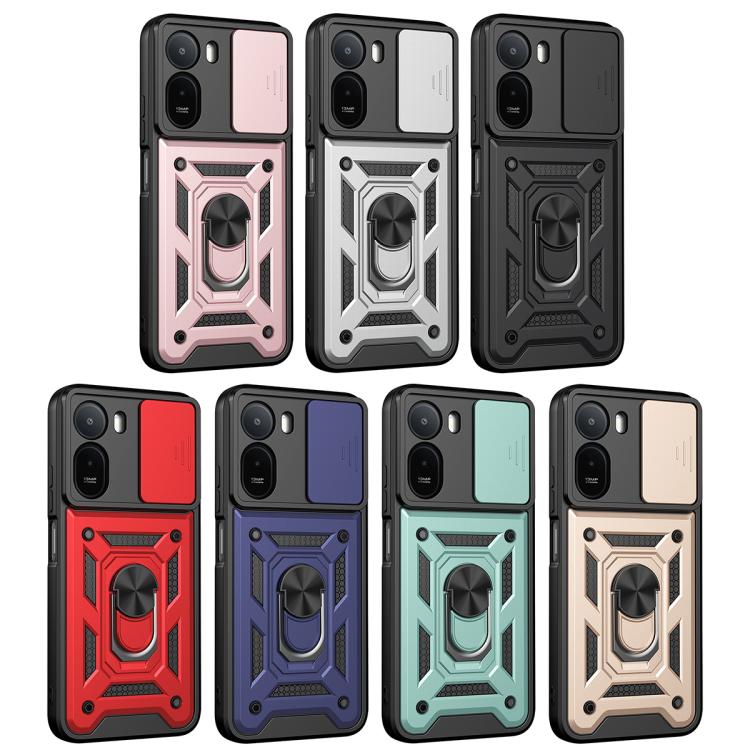 For Redmi A7 Pro 4G / Poco C85x Sliding Camera Cover Design TPU+PC Phone Case