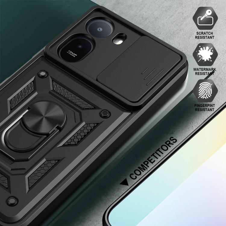 For Redmi A7 Pro 4G / Poco C85x Sliding Camera Cover Design TPU+PC Phone Case