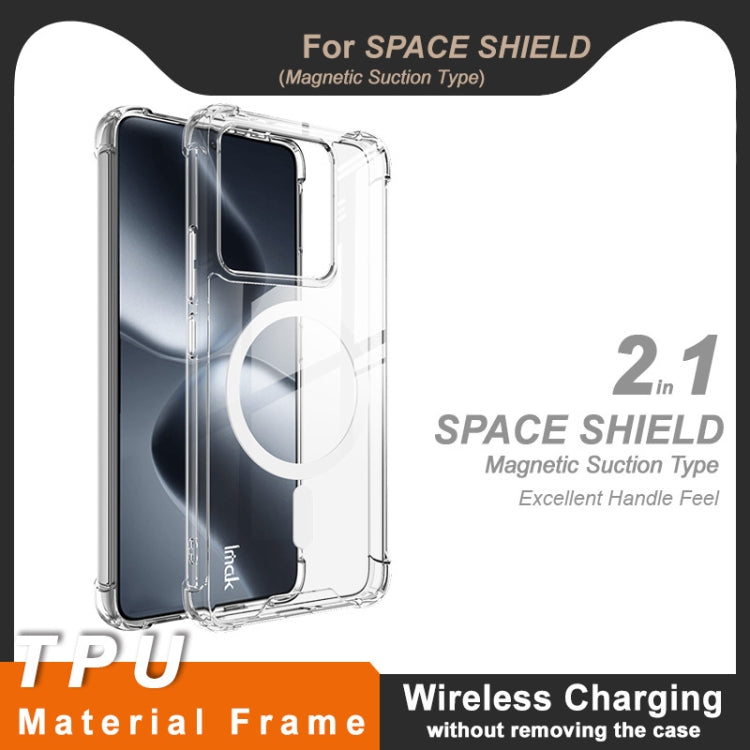 For Xiaomi 14T 5G IMAK Space Shield PC + TPU Airbag Shockproof MagSafe Phone Case - Transparent