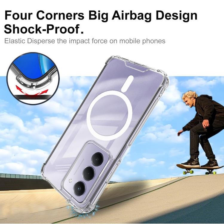 For Redmi 15 5G Global 169.5mm IMAK Space Shield PC + TPU Airbag Shockproof MagSafe Phone Case - Transparent