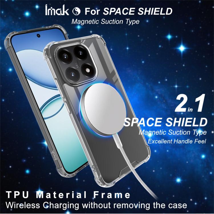 For Xiaomi 15T 5G IMAK Space Shield PC + TPU Airbag Shockproof MagSafe Phone Case - Transparent