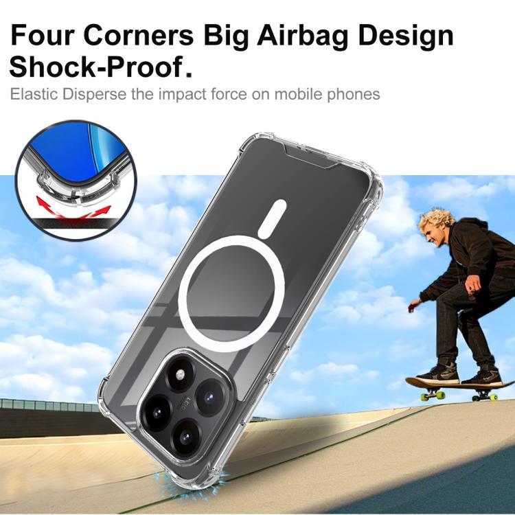 For Xiaomi 15T 5G IMAK Space Shield PC + TPU Airbag Shockproof MagSafe Phone Case - Transparent