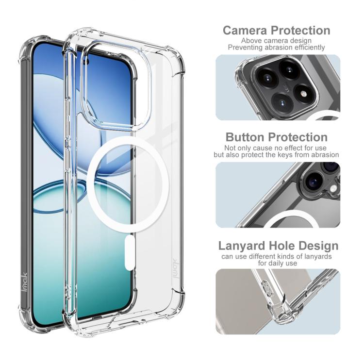 For Xiaomi 15T 5G IMAK Space Shield PC + TPU Airbag Shockproof MagSafe Phone Case - Transparent