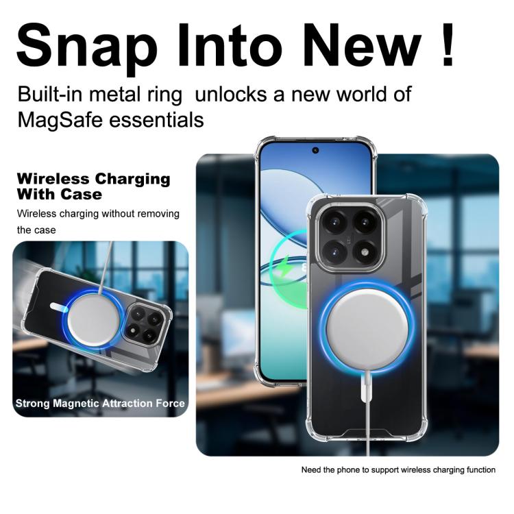 For Xiaomi 15T 5G IMAK Space Shield PC + TPU Airbag Shockproof MagSafe Phone Case - Transparent