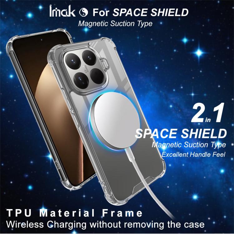 For Xiaomi 15T Pro 5G IMAK Space Shield PC + TPU Airbag Shockproof MagSafe Phone Case - Transparent