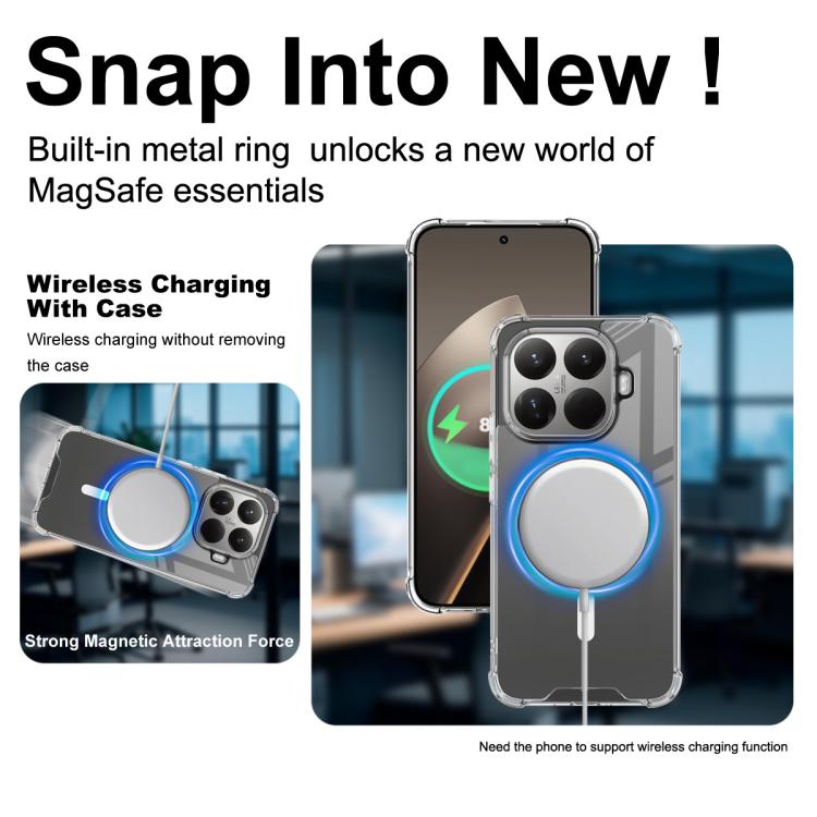 For Xiaomi 15T Pro 5G IMAK Space Shield PC + TPU Airbag Shockproof MagSafe Phone Case - Transparent