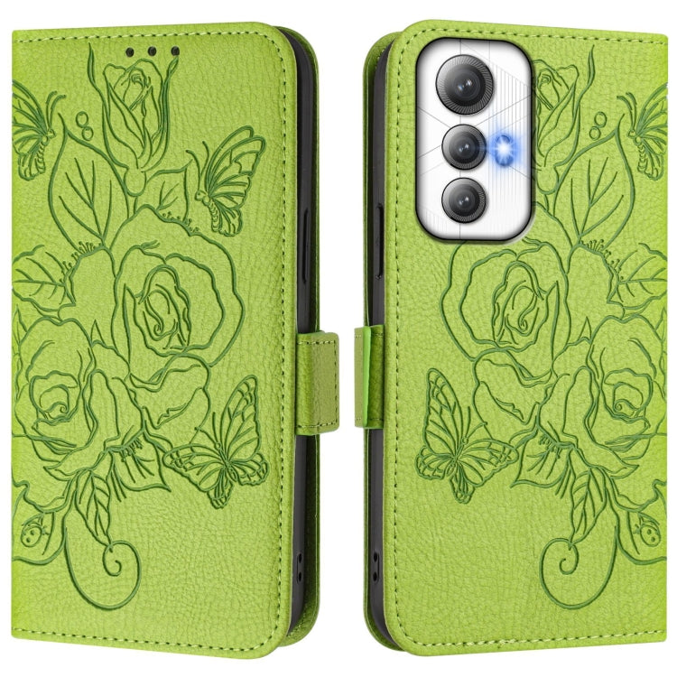 For Cubot Max 5 Embossed Rose RFID Anti-theft Leather Phone Case